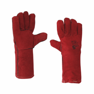 GUANTE SPRO SOLDADOR CARNAZA "RED DRAGON" 14" C/KEVLAR
