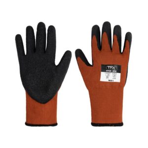 GUANTE TRX FITFLEX EN2142X TEJIDO ROJO LATEX NEGRO (S)